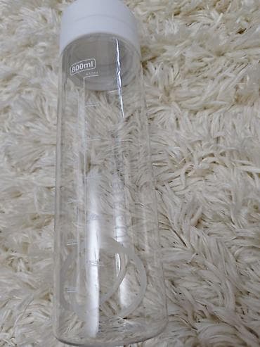 qab qaca: Şəffaf plastik su butulkası – “Portable Cup” - Həcm: 600 ml (şkala — 3
