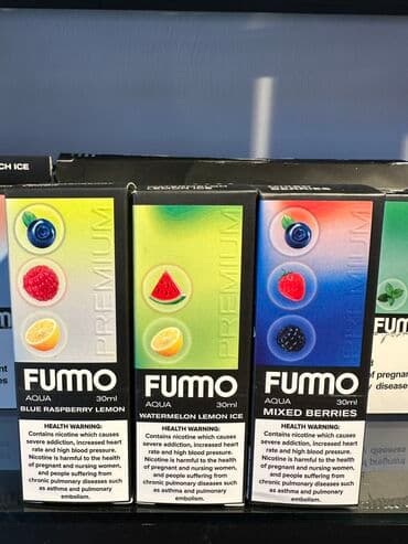 qəlyan elfbar: Fummo maye 30ml nikotin 5% 1) tütün 2) şaftalı soyuq çay 3) saqqız — 3