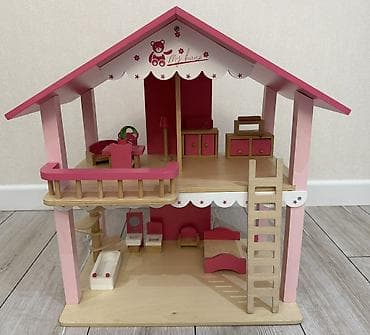 Taxta kukla evi – “My House” dizaynı - Material: bərk ağac, ekoloji