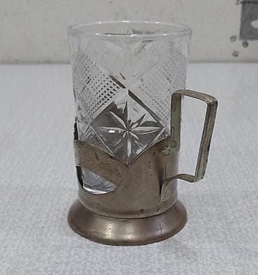 karaca qab: Stəkanlar, rəng - Gümüşü, 1 əd, SSRİ — 8