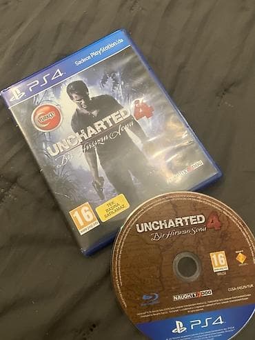 ps1 disk: PS4 üçün Uncharted 4: Bir Hırsızın Sonu – disk və orijinal qutu ilə — 1