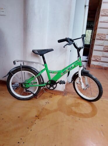 Uşaq velosipedi – Pilot markası - Rəng: yaşıl çərçivə, ağ ön çəngəl