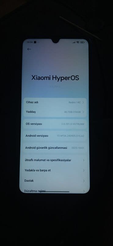 xiaomi redmi note 7 128 gb: Redmi 14C, 256 GB, rəng - Mavi — 3