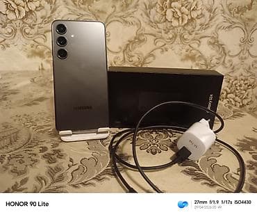 ucuz tap telfon: Samsung Galaxy S24, rəng - Boz, Simsiz şarj — 4
