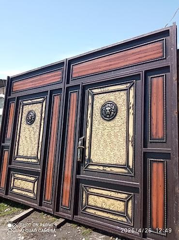 pol seki: Dəmir Həyət darvazası, Mexaniki, Qapı ilə, rəng - Qəhvəyi, Kredit yoxdur, Ödənişli çatdırılma — 3