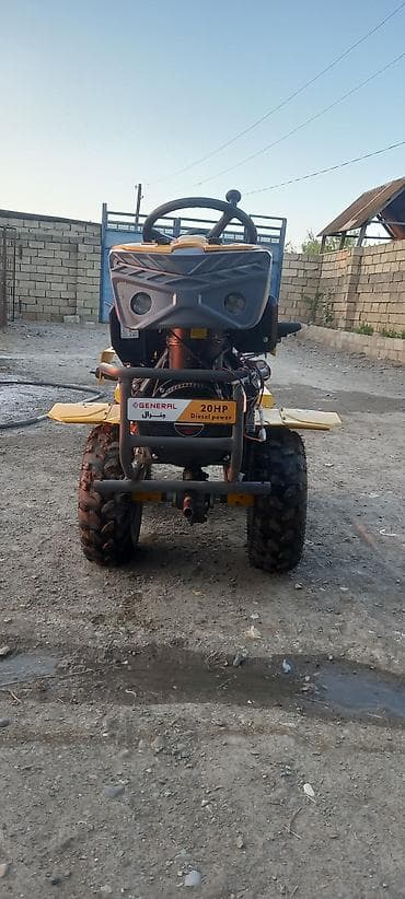 oturacaq avtomobil: GENERAL mini traktor – dizel, 20 at gücü Xüsusiyyətlər: - Mühərrik — 1