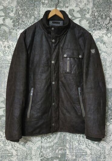 Kurtka, Dəri, Qış, 2XL