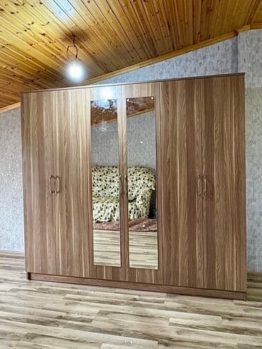 Yeni, Açılan, 6 qapı Düz dolab, Qarderob, paltar dolabı, Azərbaycan