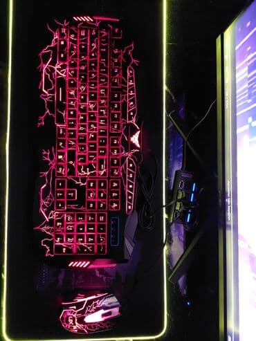 коврик для мыши: Yeni Oyunçu Maus və Klaviatura Seti. Rəngləri Dəyişmək Mümkündür 3 — 5