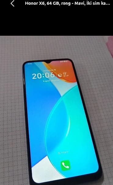 telofonu: Honor X6, 64 GB, rəng - Mavi, İki sim kartlı — 3