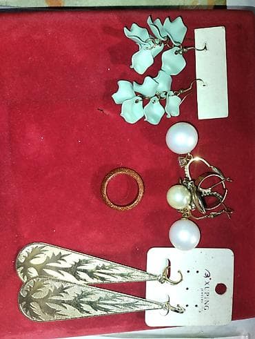 ideal.az parfum: Bijuteriya dəsti – müxtəlif aksesuarlar - Turkuaz rəngli baş bəzəyi — 3