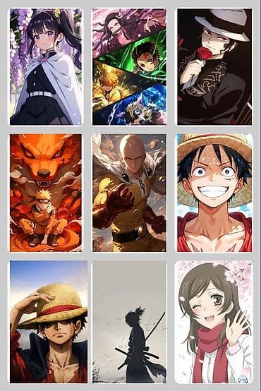 3 qız sekilleri profil üçün: Anime temalı divar posterləri – yüksək keyfiyyətli çap - Mövzular — 1