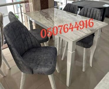 ders masaları: Qonaq otağı üçün, Yeni, Açılmayan, Dördbucaq masa, 6 stul — 10