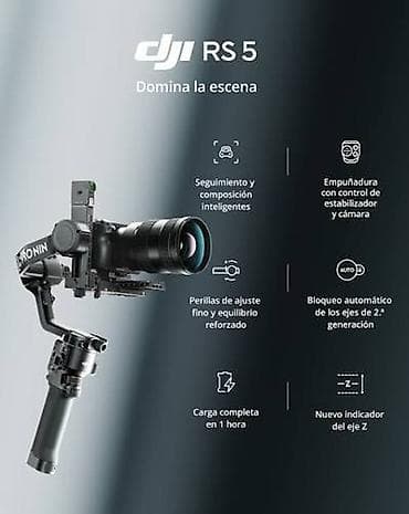 dji mic 2: DJI RS 5 – səhnəyə hakim olun Peşəkar videoqraflar üçün 3 oxlu əl — 1