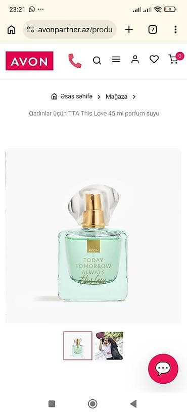 AVON Today Tomorrow Always This Love – qadınlar üçün parfum suyu, 45 lalafo.az -da AVON Today Tomorrow Always This Love – qadınlar üçün parfum suyu, 45