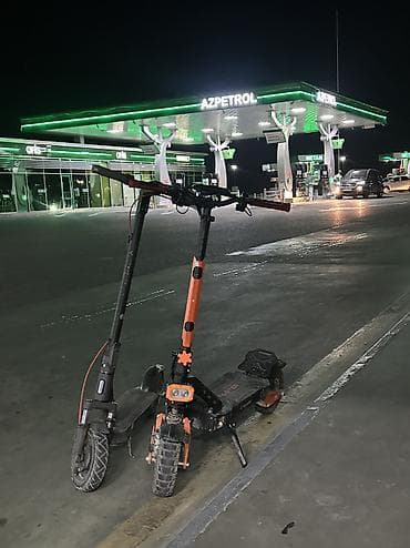 samokat: Elektrik skuter - Şəhərdaxili sürüş üçün yığıla bilən konstruksiya - — 4