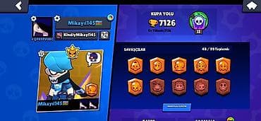 utucu işi: Brawl Stars oyun hesabı – geniş döyüşçü seçimi və inkişaf etmiş — 2