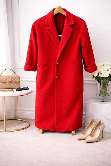 Palto, XL, rəng - Qırmızı