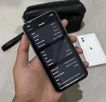iphone 1q: IPhone 11, 128 GB, Ağ, Zəmanət, Simsiz şarj, Face ID — 2