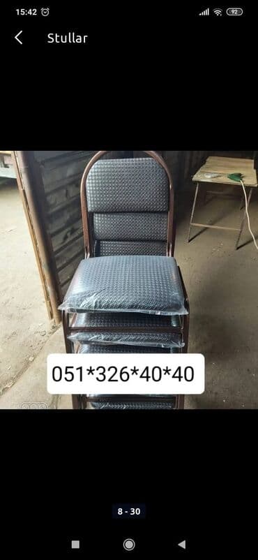 oturacaglar: Stullar 13 azn den 24 azn dek Her Rengde Koja ve Parcadan Birbawa — 9