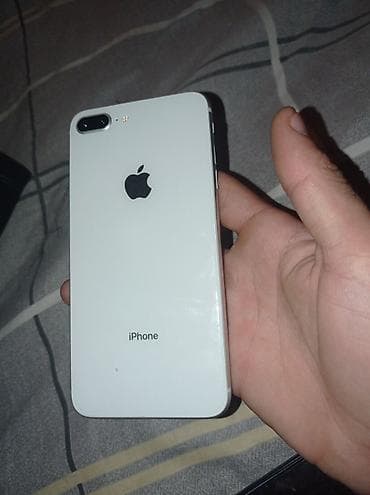 apple iphone 2g: IPhone 8 Plus, 64 GB, White Titanium, Barmaq izi, Simsiz şarj — 2