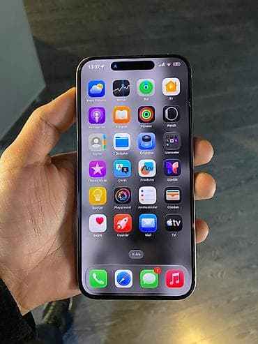 IPhone 15 Pro Max, 256 GB, Natural Titanium, Simsiz şarj, Zəmanət, Face ID