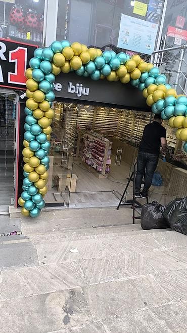 Metallic şarlarla dekor – giriş tağı və məkan bəzədilməsi - Rənglər — 3