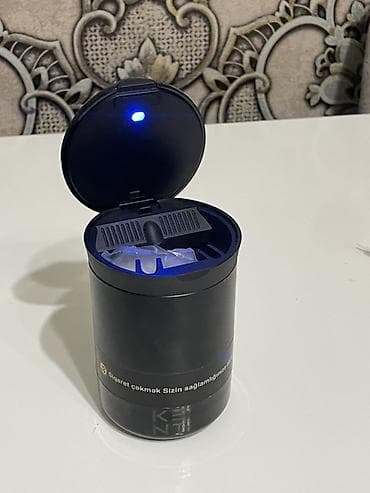 led panel: Avtomobil üçün LED işıqlı külqabı - Material: qara rəngdə plastik — 2