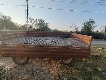 06 maşin: Traktor üçün ikioxlu qoşqu - Korpus: metal, hündür bortlu, üç — 1