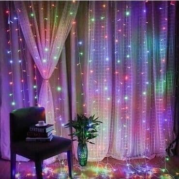 Электрические гирлянды: Yağış işıqlar Hem çölde hem içeride istifade etmek olur Uzunluq — 3