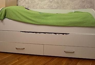 taxta gence: Uşaq/yeniyetmə üçün funksional çarpayı - Rəng: ağ - Material — 1