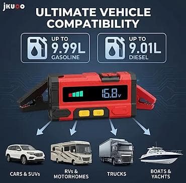 Aksesuarlar və tüninq: Portativ avtomobil akkumulyatorunu işəsalma cihazı – 6000A pik güc — 2