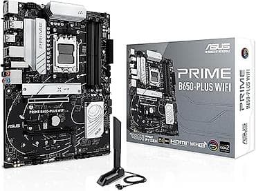 Asus Prime B650 PLUS WiFi AM5 DDR5 Motherboard AMD CPU lar ucun -