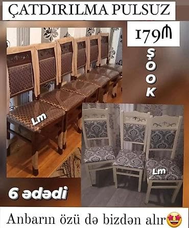 stul stollar: Mətbəx üçün, Qatlanmayan, Stul — 1