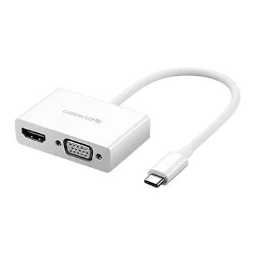 adaptrlar: UGREEN USB‑C to HDMI + VGA adapter - USB‑C çıxışlı noutbuk, planşet — 1