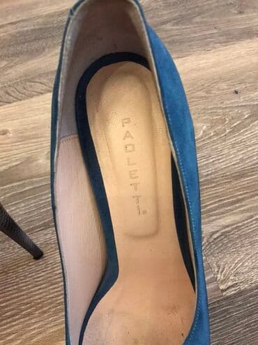 замшевые туфли на платформе: Brend: Paoletti Model: Heel 11198 Ölçü: 38 Rəng: 08-31 (mavi ton) Tip — 5