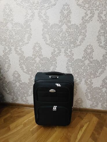 təkərli camadan: Təkərli səyahət çamadanı – qara rəng - Yumşaq korpuslu, yüngül — 1