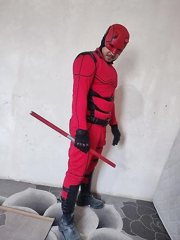 uz üçün super maskalar: Daredevil kospley kostum Razmer : M-L Boy : 170-180 Botlar daxil — 6