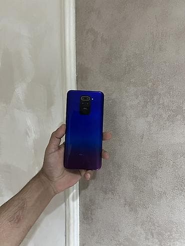 Kompüter, noutbuk və planşetlər: Redmi Note 9, 128 GB, rəng - Göy, Barmaq izi, Face ID — 6