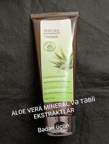 Məhsul: Dead Sea Essentials by AHAVA – Aloe Vera Dəniz Duzu Skrabı — 1