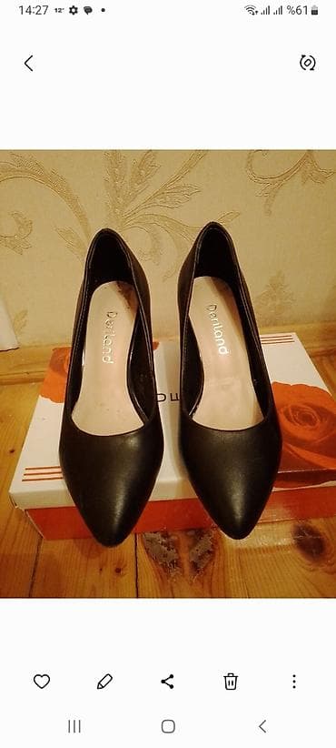 Ölçü: 37, rəng - Qara, İşlənmiş