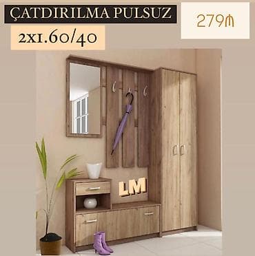 Dəhliz dolabı təmiz laminatla 📌 Qiymət : 279₼ Təhvil qısa zamanda