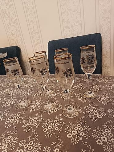 luminark qab: Qədəhlər, rəng - Qızılı, Şüşə, 6 ədədli dəst, Rusiya — 3