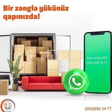 Yükdaşıma və köçürmə xidməti - Ev və ofis əşyalarının, mebel və