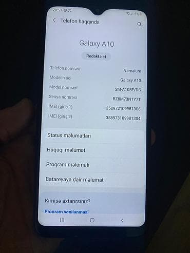 micro qulaqciq: Samsung Galaxy A10, 32 GB, rəng - Qara, İki sim kartlı — 5