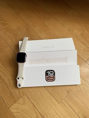 Smart saatlar: İşlənmiş, Smart saat, Apple, Sim kart, rəng - Qızılı — 1