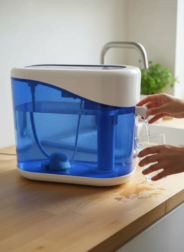 su cəni: Su filtiri tecılı satılır 6 ay işlədilib 10 litr çəni su tutur 6 — 1