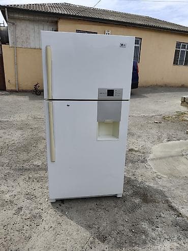 nofros: İşlənmiş 2 qapılı LG Soyuducu Satılır, rəng - Ağ, Dispenserli — 1