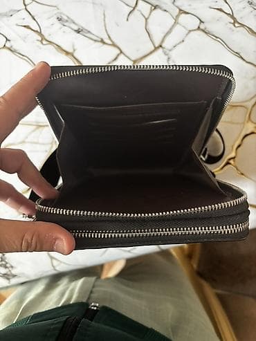 hard disk pc: Krokodil naxışlı çiyin çantası - Rəng: Qara - Material: Teksturalı — 4