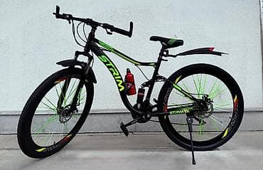 Velosiped aksesuarları: STRIM dağ velosipedi - Geniş, yüngül alüminium tipli çərçivə, idman — 1